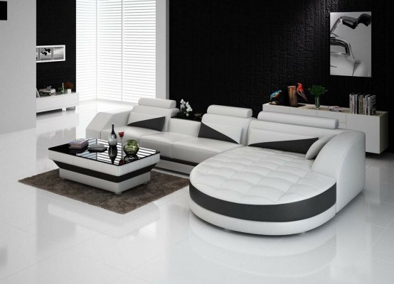 Eckcouch L-Form Wunnlandschaft Designer Sofa Canapé Polster Sitz Garnitur