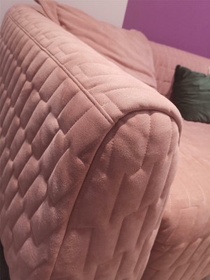 Luxus Textil Sofa Design Canapé Sofagarnitur 3+1+1 Sëtz Garnitur Wunnzëmmer nei