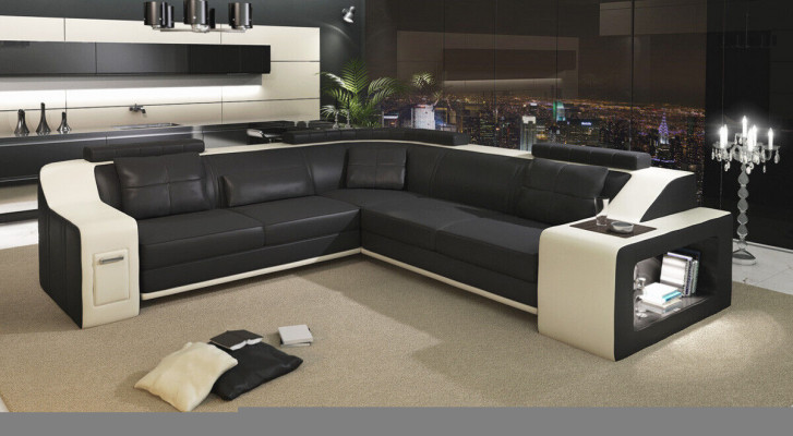 Eckcouch Sofa Polster Canapé Wunnlandschaft L Form Canapéen Sofae