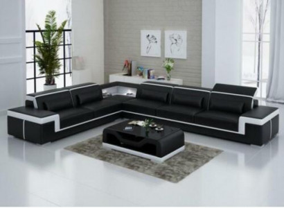 Designer Sofa Canapé Ecksofa Lieder Textil Garnitur Wunnlandschaft Polster.