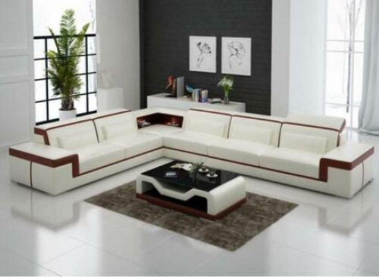 Designer Sofa Canapé Ecksofa Lieder Textil Garnitur Wunnlandschaft Polster.