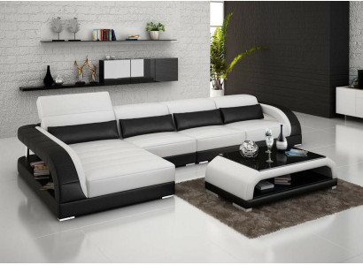 Exklusiv Wunnzëmmer Canapé Affiche Garnitur L-Form Divanen Sofa
