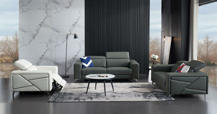 Soffagruppe 3+2+1 Set Design Sofa Polstersëtzer Canapéen Couch Modern Luxus Nei