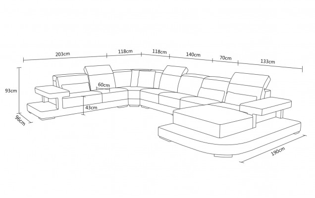 Wunnlandschaft Eckgarnitur Ecksofa Polster Garnitur Sofas Couchen nei