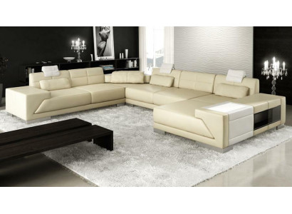 XXL GROUSS Wunnlandschaft U-Form Eckcanapé Sofa Couch Polsterssuite