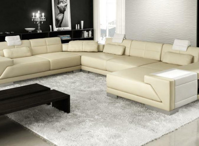 XXL GROUSS Wunnlandschaft U-Form Eckcanapé Sofa Couch Polsterssuite