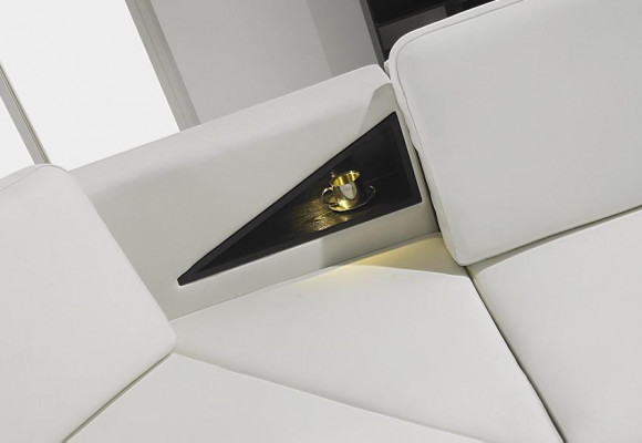 Ledersofa Ecksofa Garnitur Polster U Form Couch Sofa Design