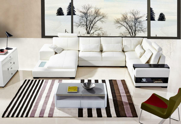 Canapé Landschaft U-Form Eckcanapé Sofa Garnitur Polstersëtzgruppen Nei