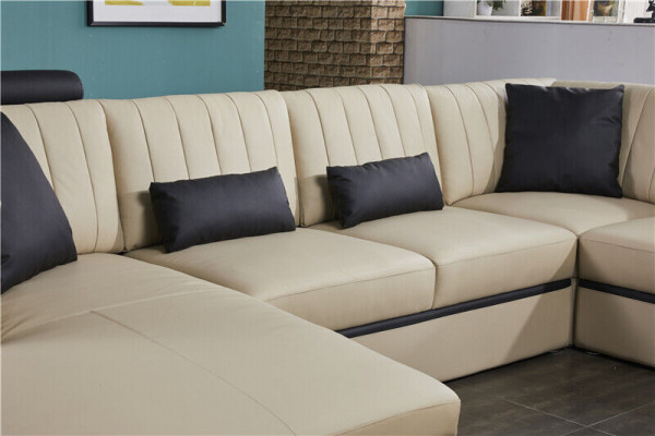 Lieder Modern Couch Wunnlandschaft Ledersofa Sofagarnitur Sofa U-Form