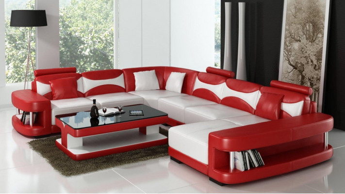 XXL grouss Wunnlandschaft U-Form Eckssofa Sofa Couch Polster Garnitur Lieder
