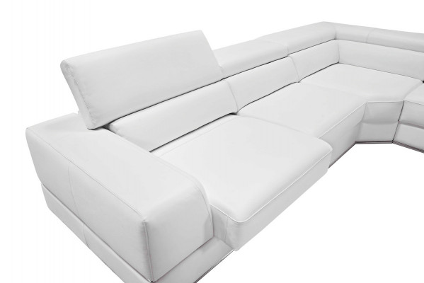 Relax-Wunnlandschaft U-Form Eckssofa Couch Sofa Ledersofa Garnitur