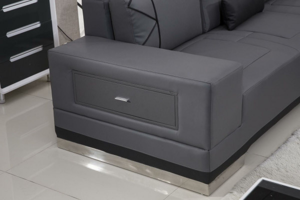 Eckcouch Ledercouch Grouss XXL U Form Wunnlandschaft Deko Couch Garnitur