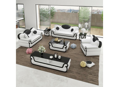 Modern Couch Stoff Sofagarnitur 3+2+1 Sëtzer Couch Sofa Polster Garnitur Nei