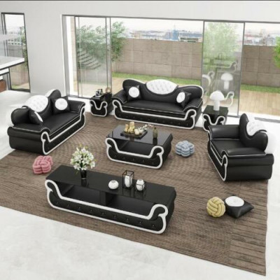 Modern Couch Stoff Sofagarnitur 3+2+1 Sëtzer Couch Sofa Polster Garnitur Nei