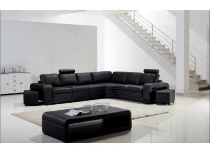 Sofa Set Sitzecke Polster Garnitur Wunnlandschaft Ecksofa Hocker