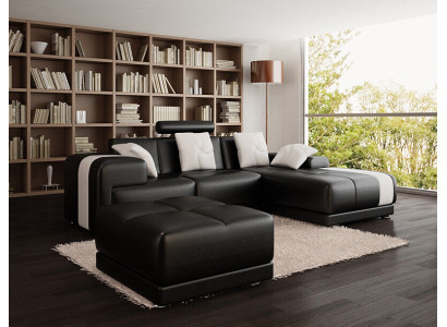Eckcouch Eckgarnitur L-Form Sofa Ecksofa Garnitur Dekorativ Polster Canapé