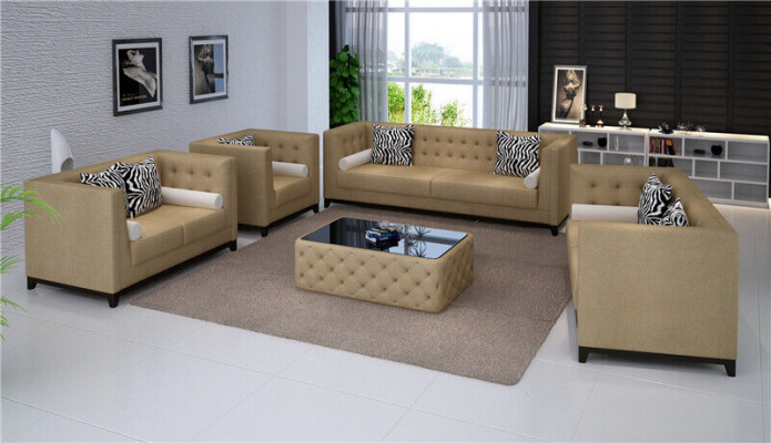 Ledercouch Canapé Sofakompositiounen Sëtzer Kompositioun Design Modern Sofa