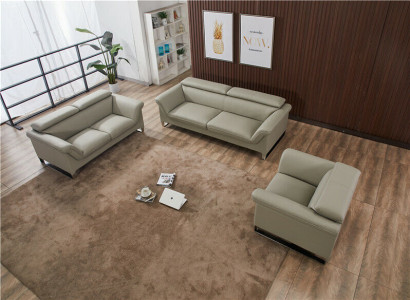 Sofagarnitur Liederde Sofa Sofaen Couche Sëtz Set Sofa Këssen Couch 3-Stéck Fauteuil
