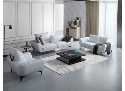 Liederdivan Canapé Wunnlandschaft 3+2+1 Sëtzer Divan Garnitur Design Neit