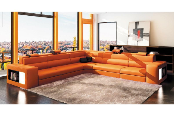 L-Form Modern Eckcanapé Couch Polster Lieder Design Canapé Garnitur