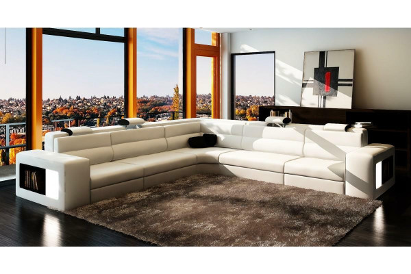 L-Form Modern Eckcanapé Couch Polster Lieder Design Canapé Garnitur