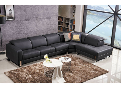 Luxus Canapé L-Form Liederkanapé Couch Wunnlandschaft Garnitur Design Modern Canapé Eckcanapé