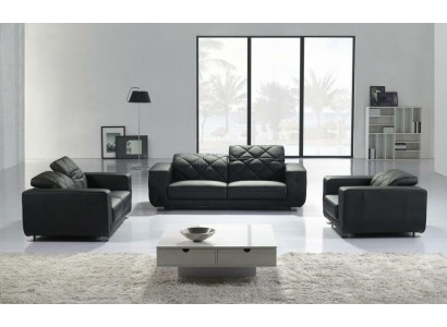 Liederkanapee Sofa-Garnitur 3+2+1 Sëtzer Set Garnitur Deko Polsterkanapee Couch