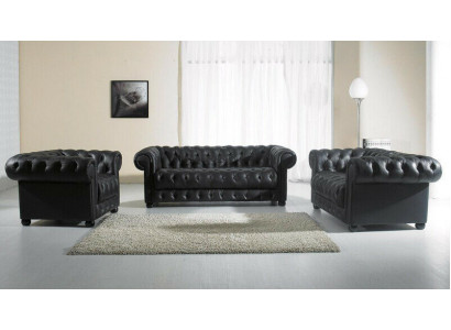 Chesterfield Canapéen Sofas Lieder 3+2 Sëtzer Sofagarnitur Garnituren Set