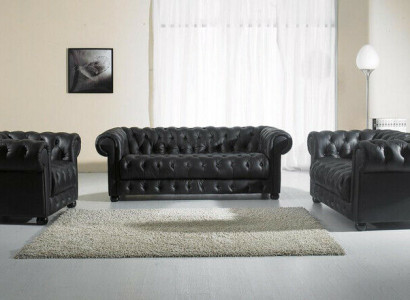 Chesterfield Canapéen Sofas Lieder 3+2 Sëtzer Sofagarnitur Garnituren Set