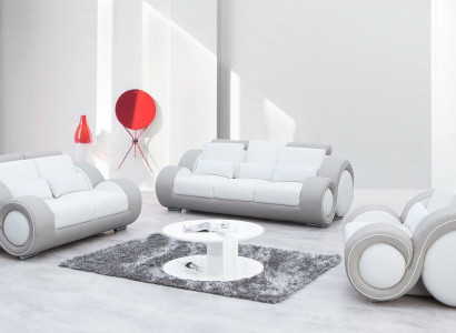Design-Zweesëtzer-Sofas Couch Polster Deko Modern Couchen Sofa 2 Sëtzer