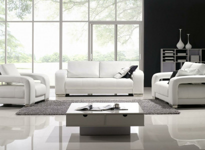 Sofagarnitur Canapé Sofa Set Design Sofa Polster Canapéen Couch Modern Luxus Nei