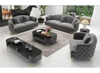 Luxus Sofagarnitur Couch Polster Set Sëtz Sofa Garnituren 321 Sëtz 3tlg.