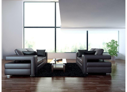 Komplett Set Sofagarnitur 3+1+1 Sëtz Designer Wunnlandschaft 3tlg