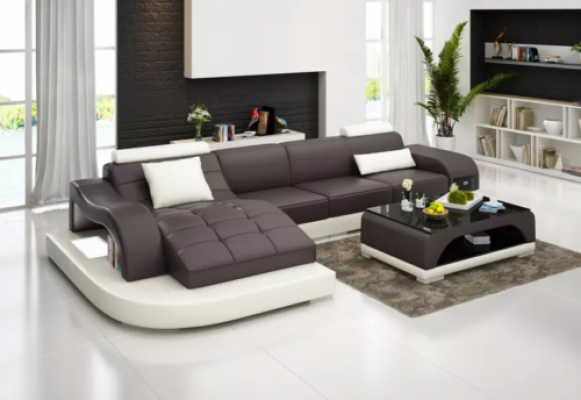 Ecksofa Wunnlandschaft Lieder-Sofa Designer Sofa Sofa Canapé Canapé Ecksofa Orange