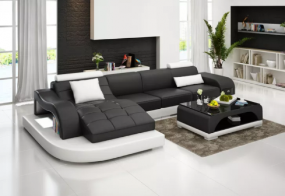 Ecksofa Wunnlandschaft Lieder-Sofa Designer Sofa Sofa Canapé Canapé Ecksofa Orange