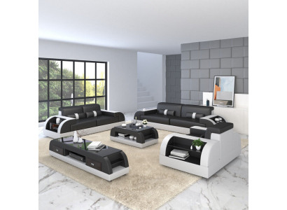 Canapé-Garnitur Polster 321 Sëtzer Set Design Sofaen Sofae Lieder Modern