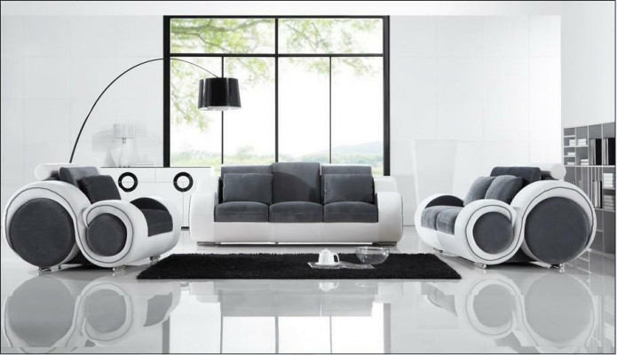 Modern Sofagarnitur 3+2+1 Sëtz Set Design Sofas Polster Couchen Textil