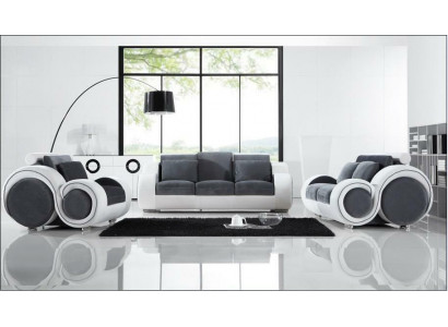 Modern Sofagarnitur 3+2+1 Sëtz Set Design Sofas Polster Couchen Textil