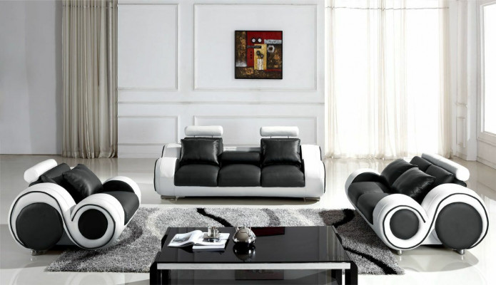 Modern Sofagarnitur 3+2+1 Sëtz Set Design Sofas Polster Couchen Textil