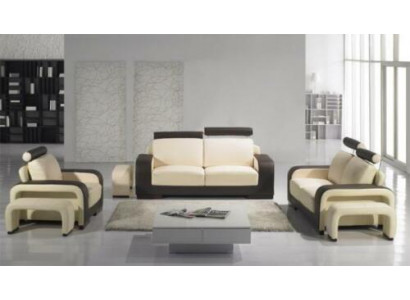 Lieder-Sofa Sofagarnitur 3+2+1 Set Deko Garnitur Polstersofa Couch