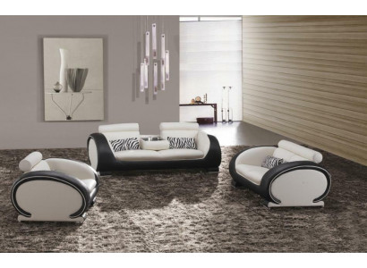 Sofagarnitur 3+2+1 Sëtzer Set Design Sofassen Polster Lieder Couchen Modern