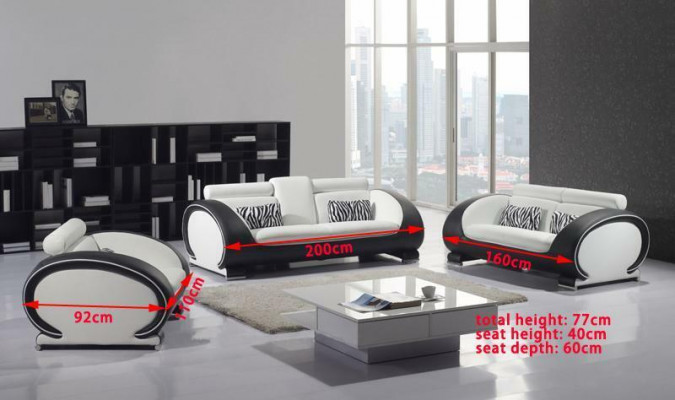 Sofagarnitur 3+2+1 Sëtzer Set Design Sofassen Polster Lieder Couchen Modern