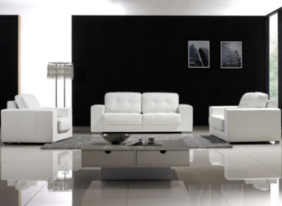 Sofagarnitur Design Couchen Sofassen 3+1+1 Sëtzer Set Lieder Sofa Garnituren
