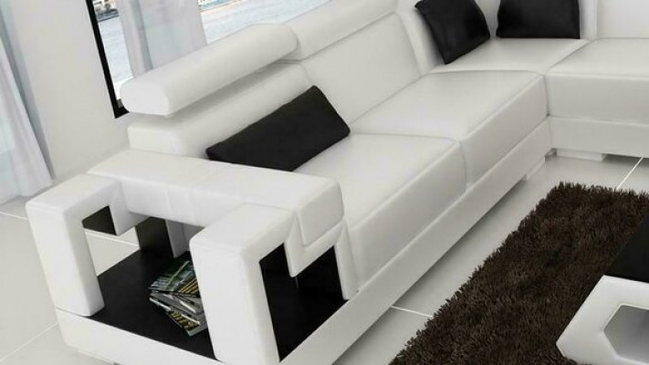 Designer Sofa Canapé Ecksofa Lieder Wunnlandschaft Textil Polster Garnitur