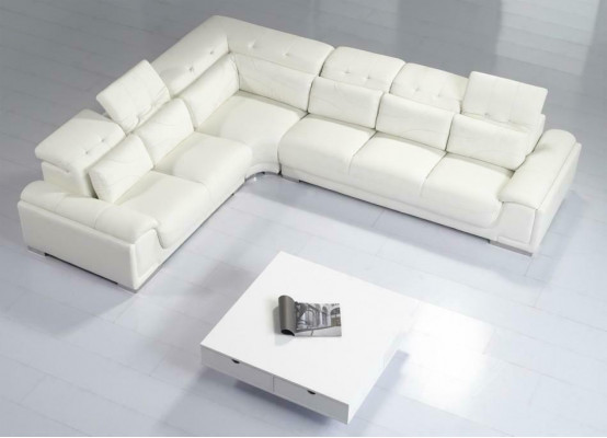 Ecksofa Wunnlandschaft Sofa Canapé Garnitur Polster Eckcouch L-Form