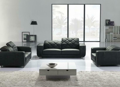 Sëtzlandschaft Sofa Couch Garnituren Polster Sëtz Couchen Sofas 3+1+1 Set Nei