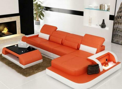 Wohnlandschaft Ecksofa Liederzofa Eckcouchen Sofa mat Regal Polster Lieder