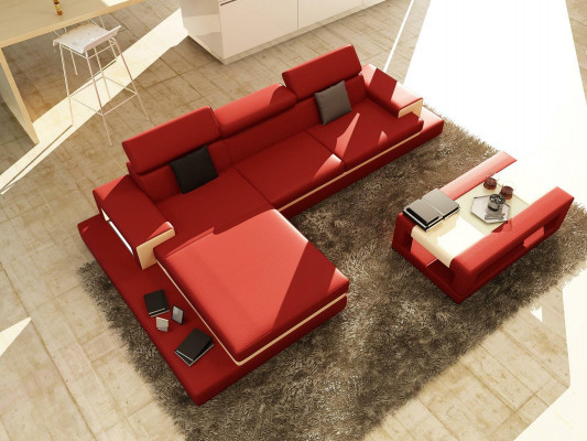 Sofaen Ecksofa Ledersofa Polstersofa Wunnlandschaft Couch Sofa Eckeegarnitur