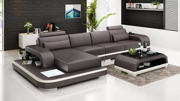 Design Wunlandschaft Eckcanapé Polster Eckgarnitur Ledersofa Luxus Sëtzgrupp