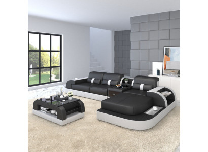 Eckcouch L-Form Wunnlandschaft Sofa Canapé Polster Ecke Garnitur Lieder